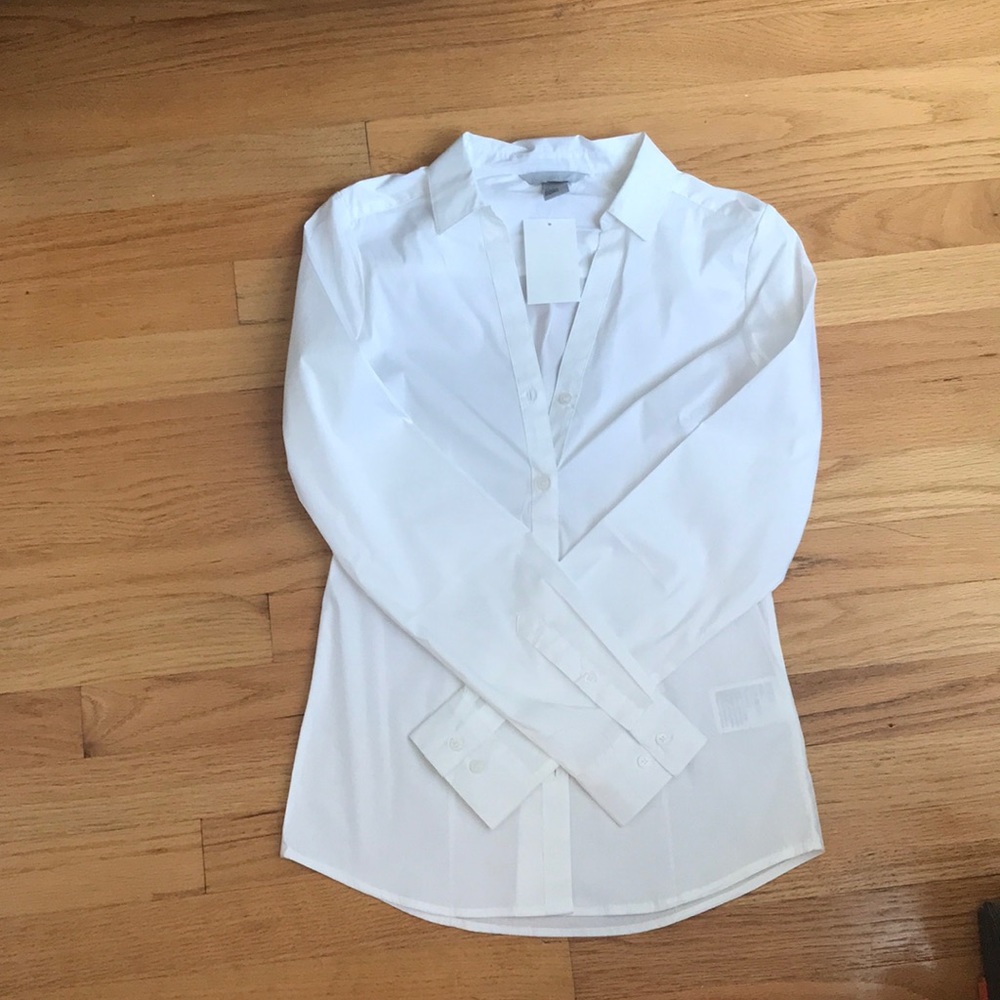H&M White Button Down Shirt